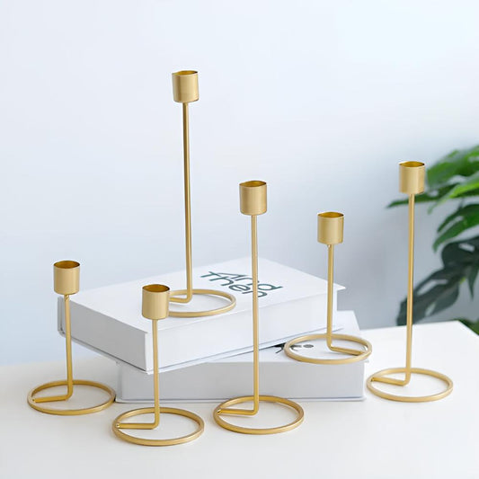 The Southern Atelier – Golden Romantic Candle Holders - The Southern AtelierSKU_1755202226518_861