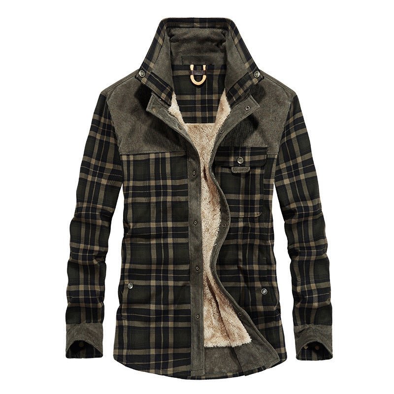 The Southern Atelier - Hampshire Plaid Shirt Jacket with Fleece Lining and Abrasion - Resistant Coating for Outdoor Wear - The Southern AtelierSKU_1778870154508_305