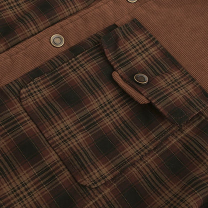 The Southern Atelier - Hampshire Plaid Shirt Jacket with Fleece Lining and Abrasion - Resistant Coating for Outdoor Wear - The Southern AtelierSKU_1778870154508_376