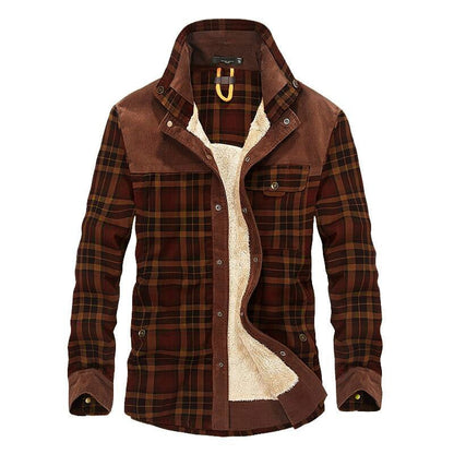 The Southern Atelier - Hampshire Plaid Shirt Jacket with Fleece Lining and Abrasion - Resistant Coating for Outdoor Wear - The Southern AtelierSKU_1778870154508_376