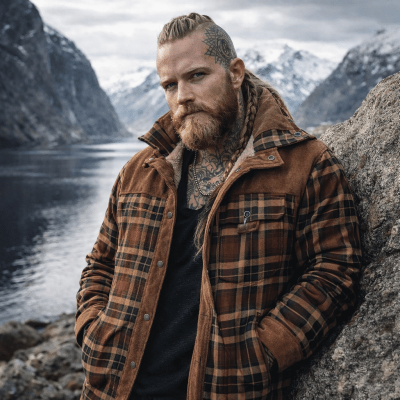 The Southern Atelier - Hampshire Plaid Shirt Jacket with Fleece Lining and Abrasion - Resistant Coating for Outdoor Wear - The Southern AtelierSKU_1778870154508_376