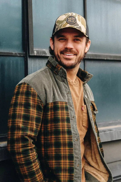 The Southern Atelier - Hampshire Plaid Shirt Jacket with Fleece Lining and Abrasion - Resistant Coating for Outdoor Wear - The Southern AtelierSKU_1778870154508_376