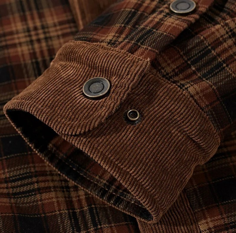 The Southern Atelier - Hampshire Plaid Shirt Jacket with Fleece Lining and Abrasion - Resistant Coating for Outdoor Wear - The Southern AtelierSKU_1778870154508_376