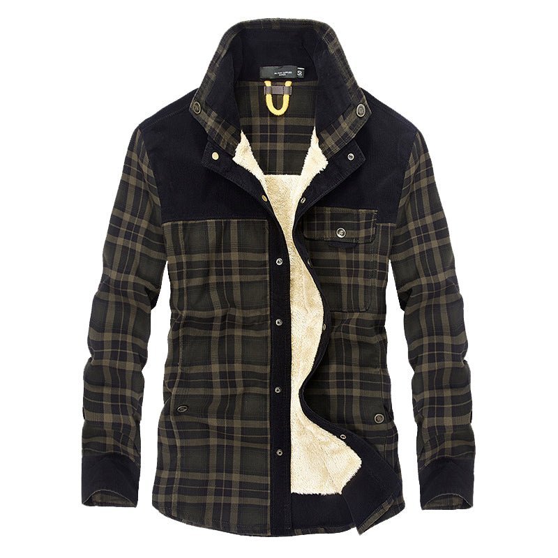The Southern Atelier - Hampshire Plaid Shirt Jacket with Fleece Lining and Abrasion - Resistant Coating for Outdoor Wear - The Southern AtelierSKU_1778870154508_524