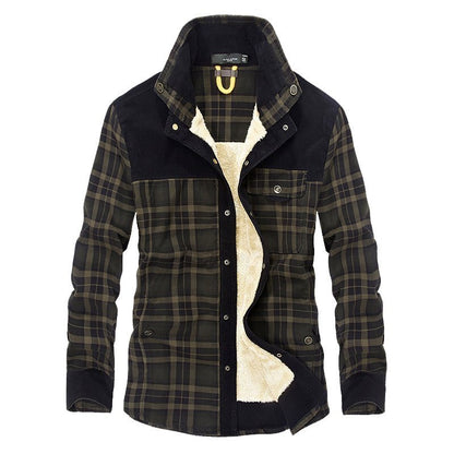 The Southern Atelier - Hampshire Plaid Shirt Jacket with Fleece Lining and Abrasion - Resistant Coating for Outdoor Wear - The Southern AtelierSKU_1778870154508_524
