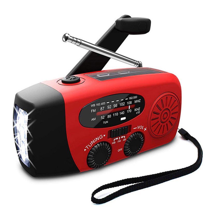 The Southern Atelier - Hand Crank and Solar Emergency Radio with LED Flashlight and Phone Charger for Power Outages - The Southern AtelierSKU_1786566409034_226