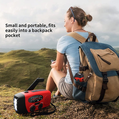 The Southern Atelier - Hand Crank and Solar Emergency Radio with LED Flashlight and Phone Charger for Power Outages - The Southern AtelierSKU_1786566409034_226
