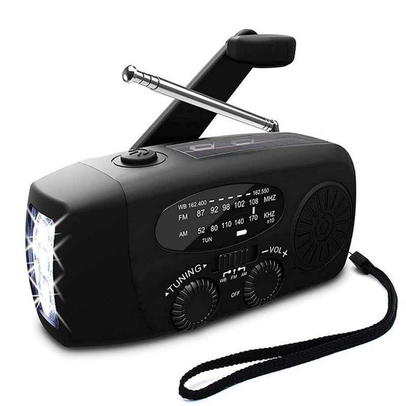 The Southern Atelier - Hand Crank and Solar Emergency Radio with LED Flashlight and Phone Charger for Power Outages - The Southern AtelierSKU_1786566409034_335