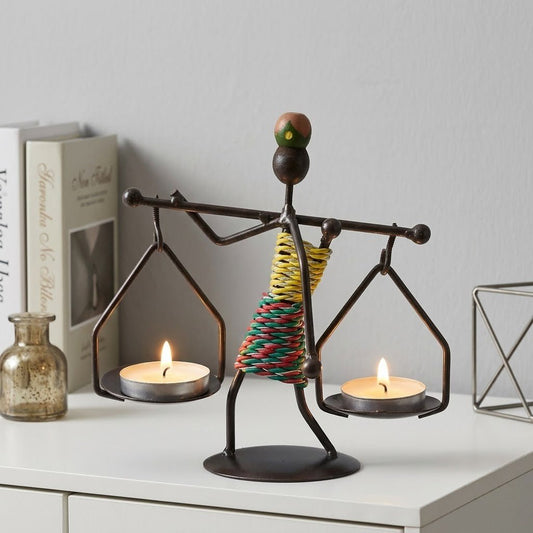 The Southern Atelier – Handmade Vintage Metal Candle Holder for a Decorative and Ambient Accent - The Southern AtelierSKU_1775908990239_237