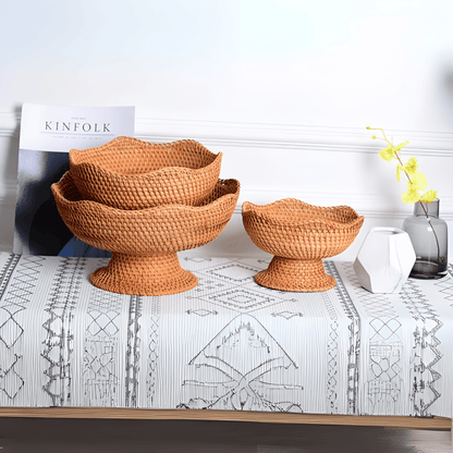 The Southern Atelier – Handwoven Rattan Fruit Basket - The Southern AtelierSKU_1754935927577_201
