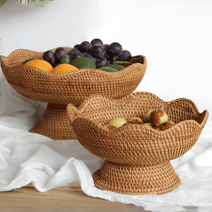 The Southern Atelier – Handwoven Rattan Fruit Basket - The Southern AtelierSKU_1754935927577_201