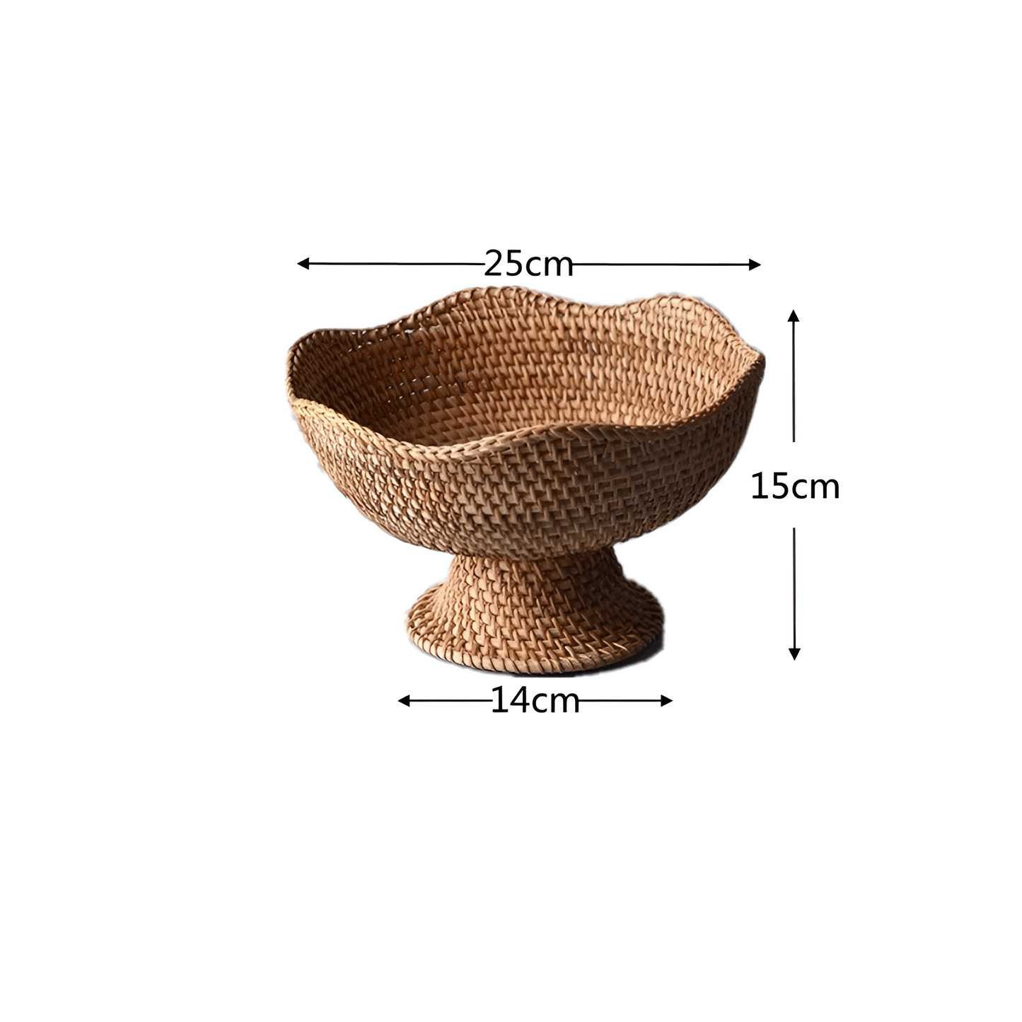 The Southern Atelier – Handwoven Rattan Fruit Basket - The Southern AtelierSKU_1754935927577_622