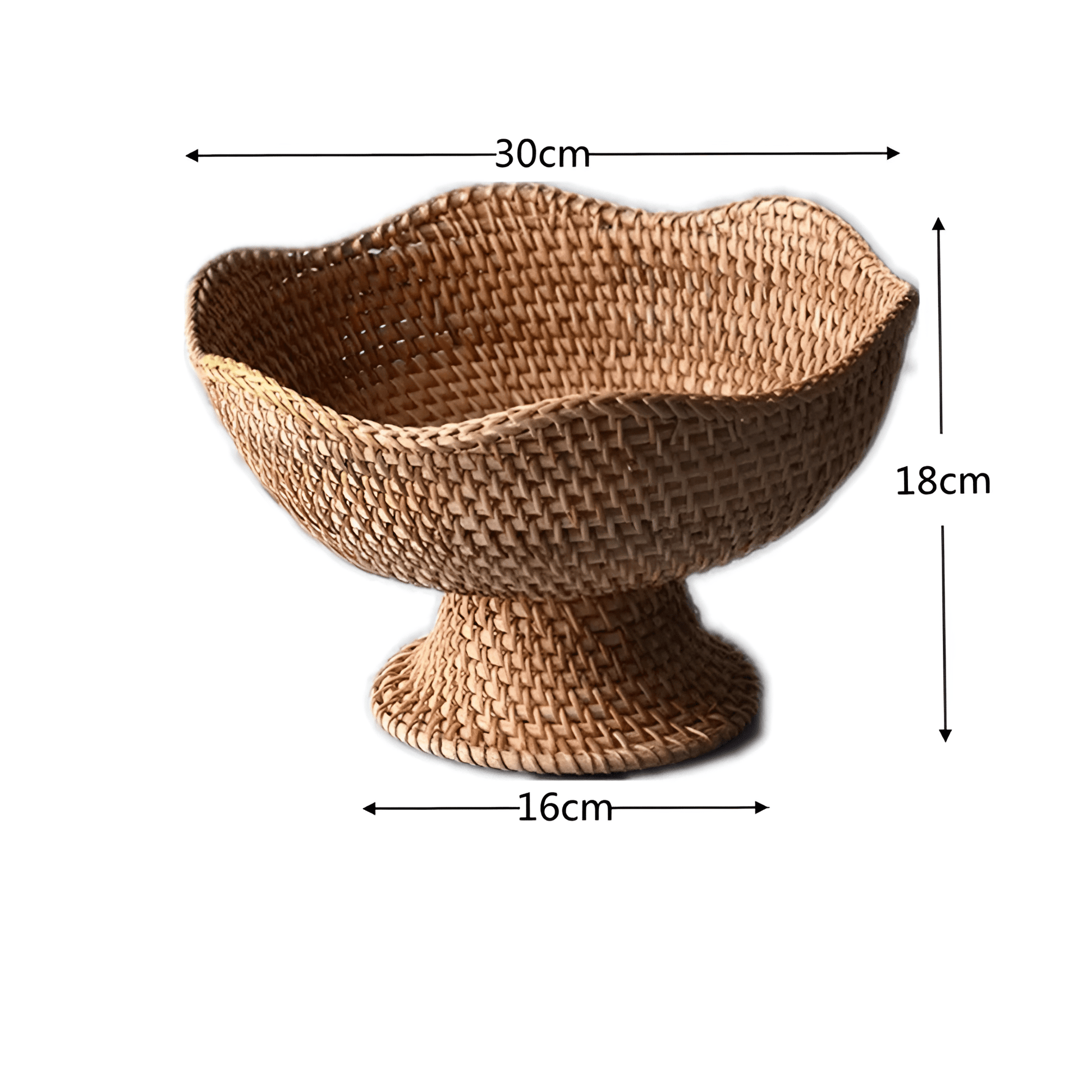The Southern Atelier – Handwoven Rattan Fruit Basket - The Southern AtelierSKU_1754935927577_622