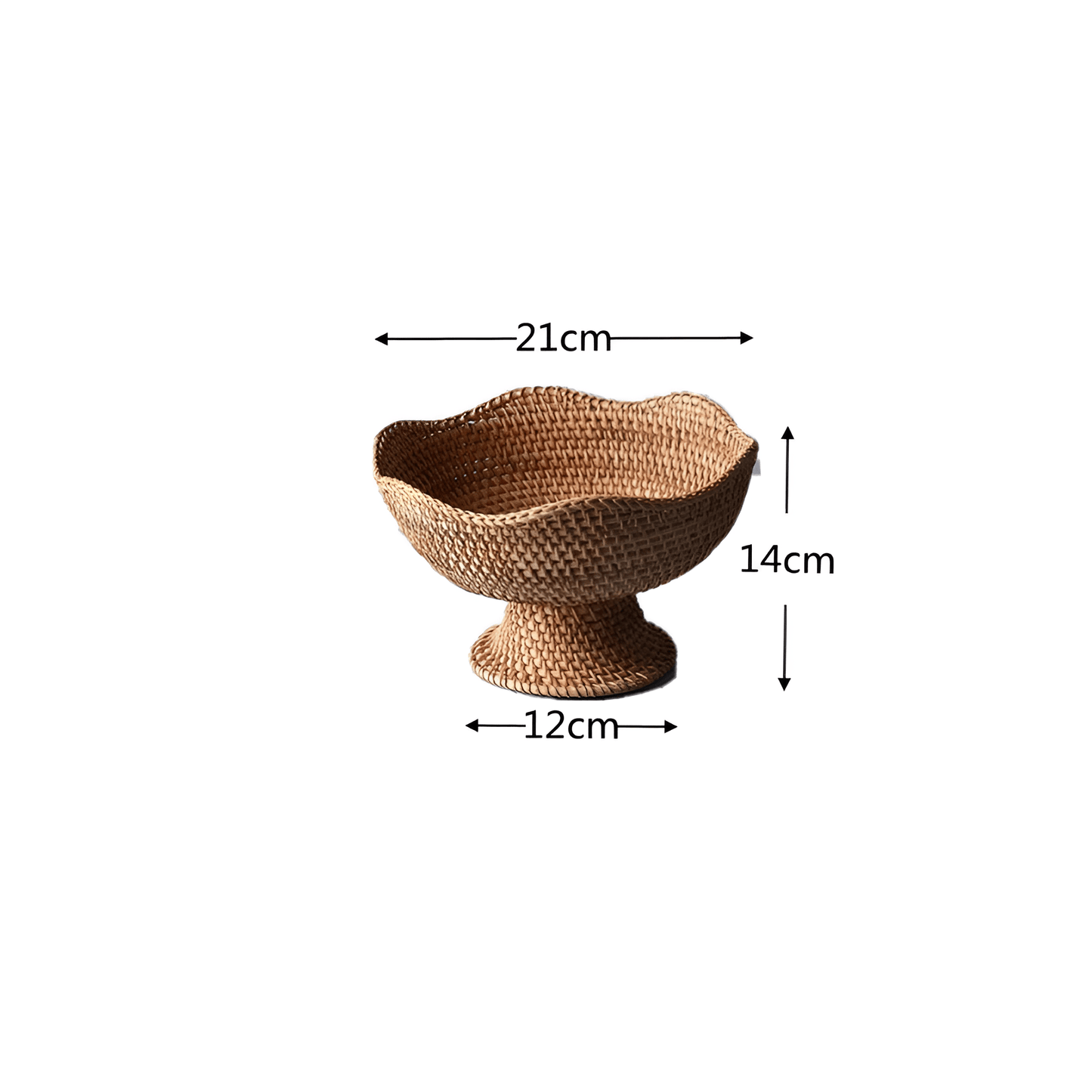 The Southern Atelier – Handwoven Rattan Fruit Basket - The Southern AtelierSKU_1754935927577_622