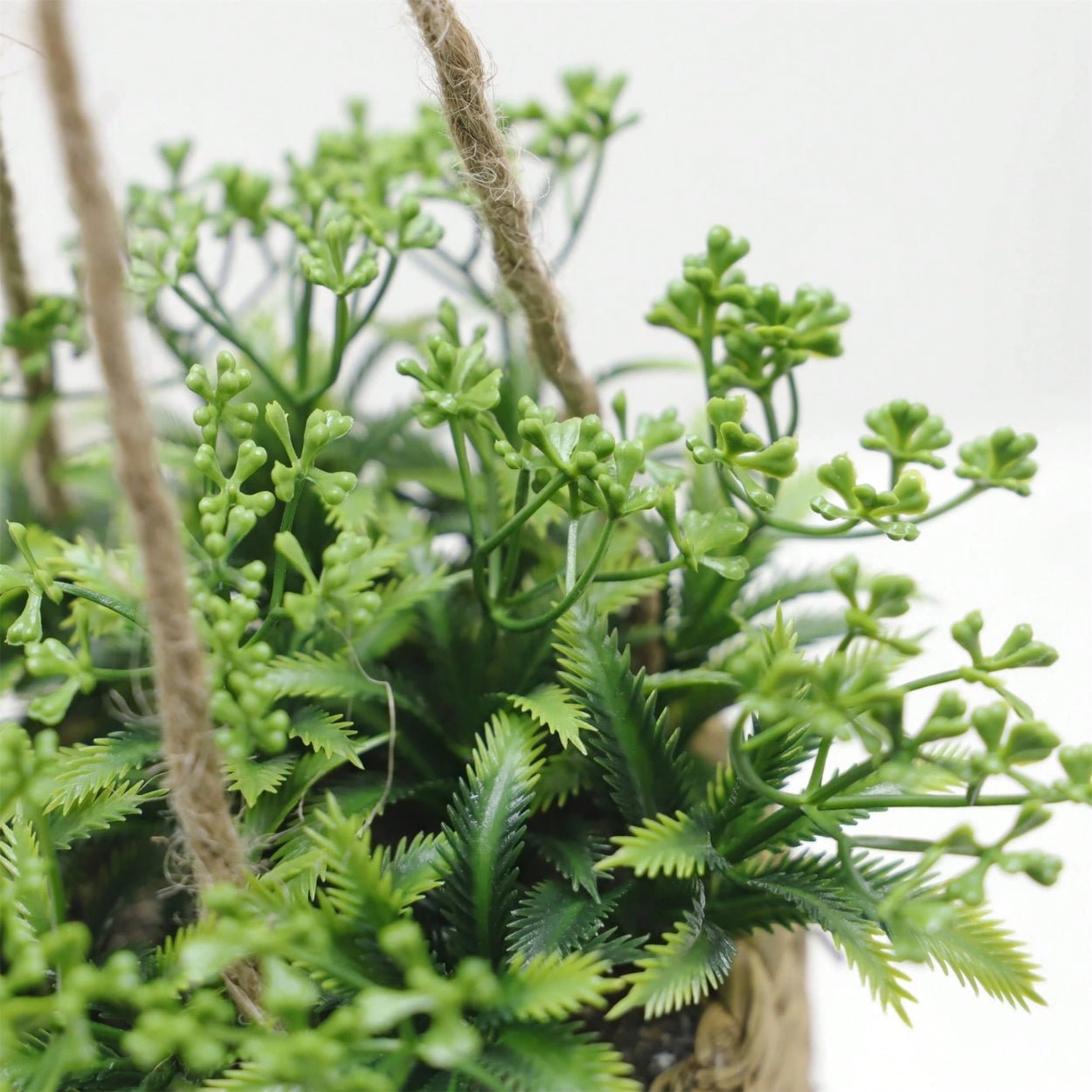 The Southern Atelier – Hanging Faux Plant in Woven Basket - The Southern AtelierSKU_1755202308713_372