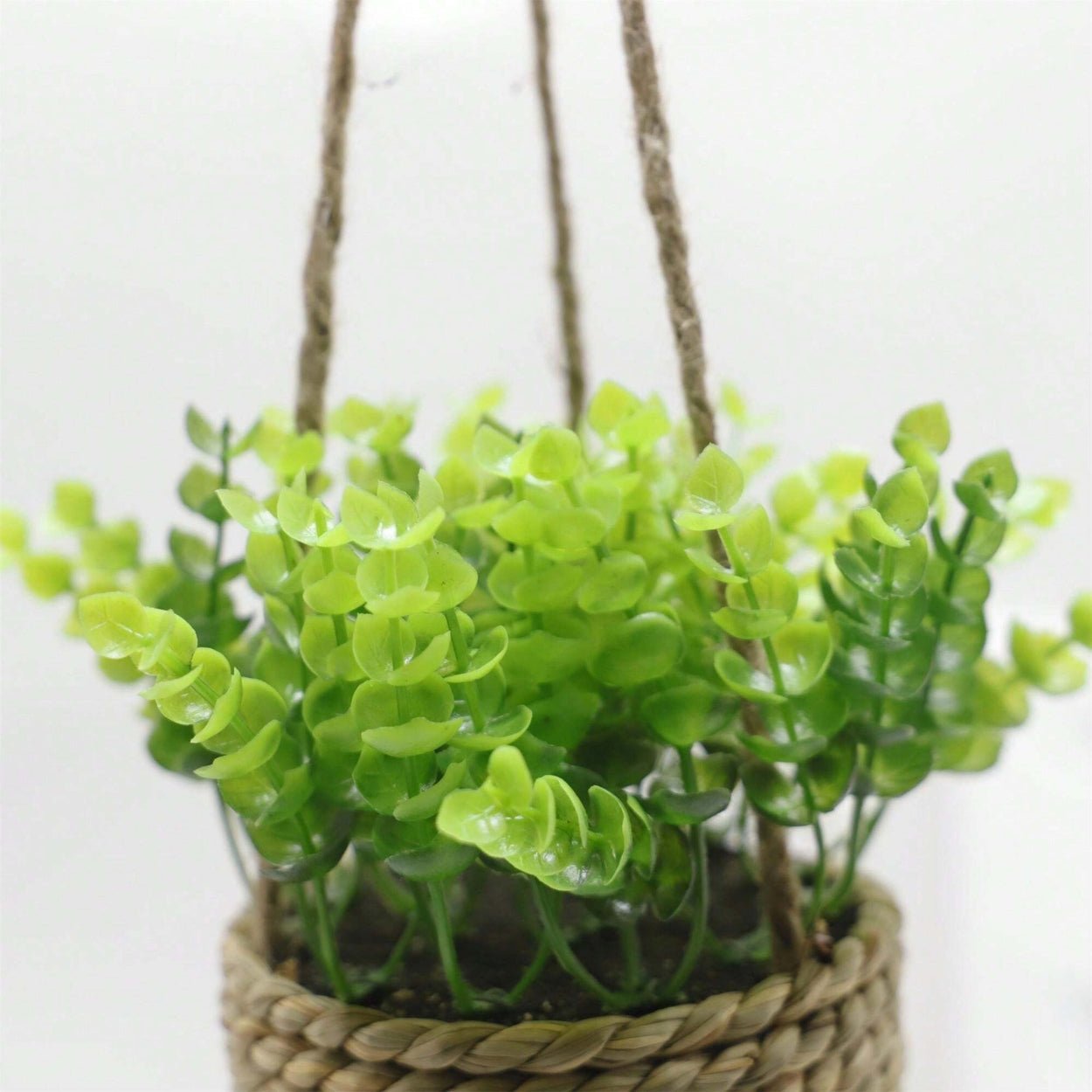 The Southern Atelier – Hanging Faux Plant in Woven Basket - The Southern AtelierSKU_1755202308713_372