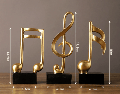 The Southern Atelier – Harmonious Musical Note Resin Sculptures for Artistic Home Décor - The Southern AtelierSKU_1758918527102_0