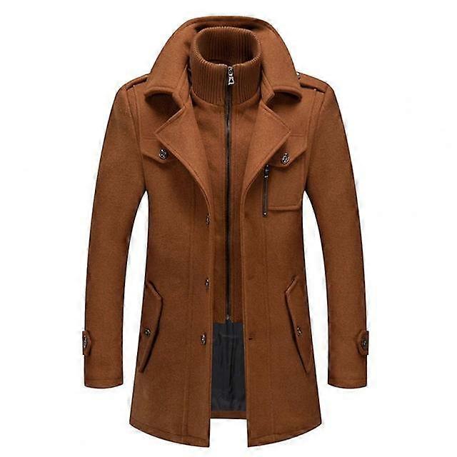 The Southern Atelier - Harvard Wool - Blend Trench Coat with Removable Liner and Inner Zip Collar for All - Weather Wear - The Southern AtelierSKU_1778870117640_801