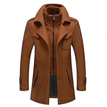 The Southern Atelier - Harvard Wool - Blend Trench Coat with Removable Liner and Inner Zip Collar for All - Weather Wear - The Southern AtelierSKU_1778870117640_801
