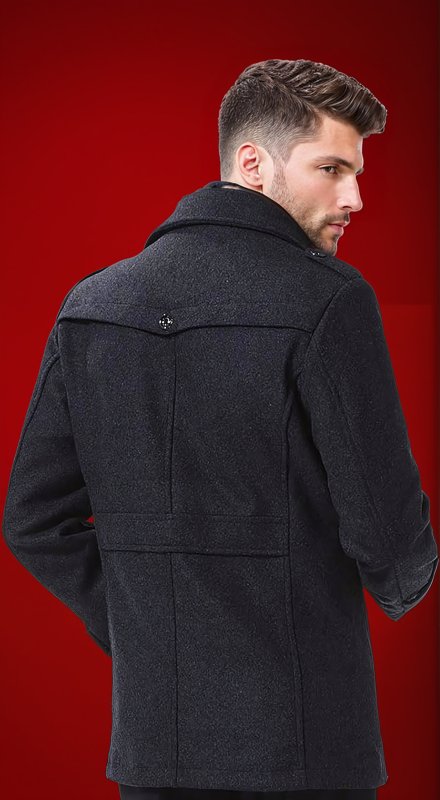 The Southern Atelier - Harvard Wool - Blend Trench Coat with Removable Liner and Inner Zip Collar for All - Weather Wear - The Southern AtelierSKU_1778870117640_902