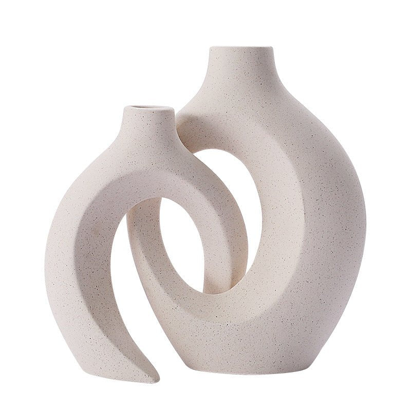 The Southern Atelier – Hollow Ceramic Vase Pair - The Southern AtelierSKU_1757600767112_904