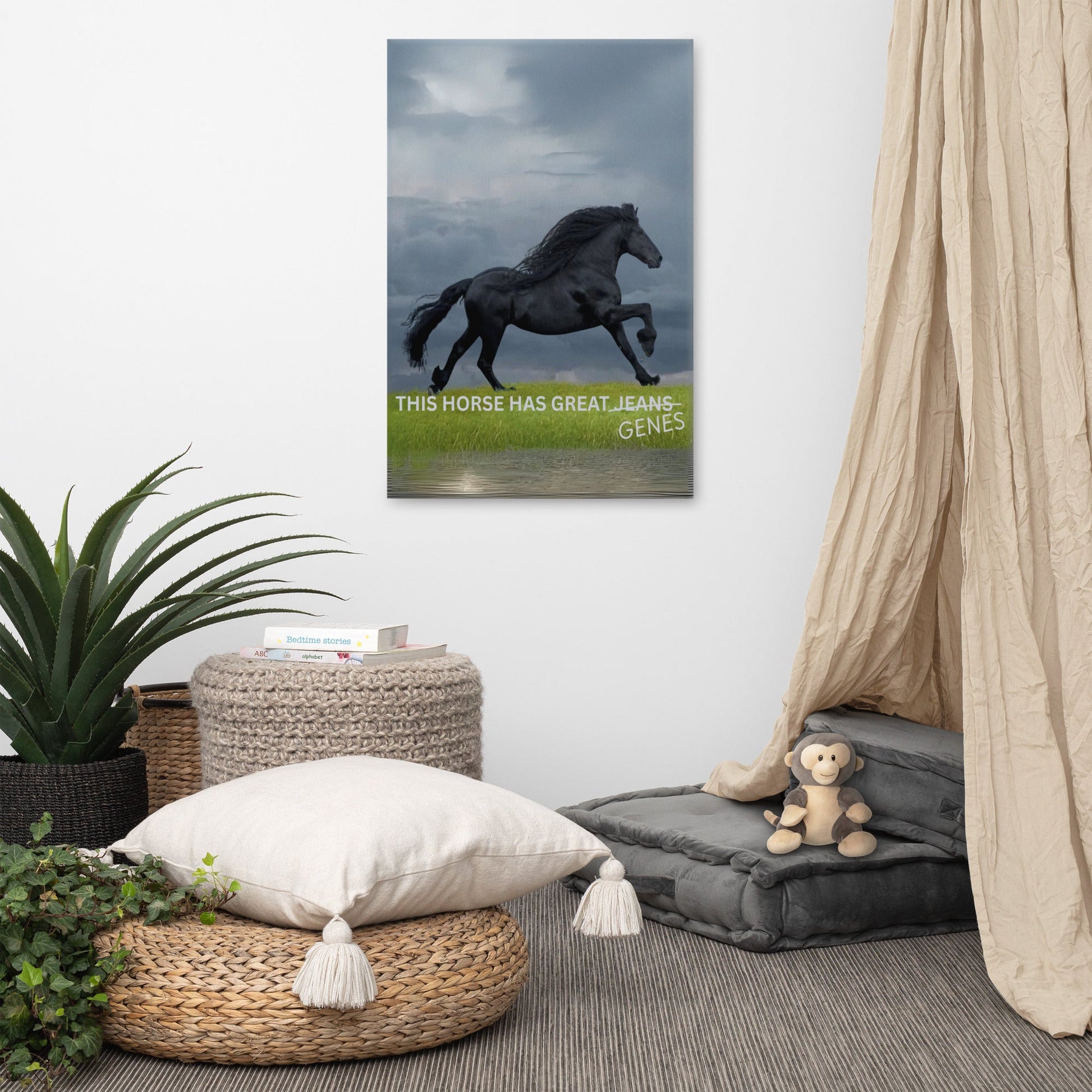 The Southern Atelier – Horse Genes Canvas Wall Art - The Southern AtelierSKU_1754143389657_91