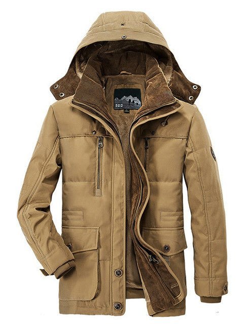 The Southern Atelier - Insulated Fleece - Lined Jacket with Detachable Hood for Cold Weather - The Southern AtelierSKU_1778870253407_576