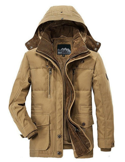 The Southern Atelier - Insulated Fleece - Lined Jacket with Detachable Hood for Cold Weather - The Southern AtelierSKU_1778870253407_576
