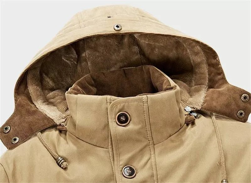 The Southern Atelier - Insulated Fleece - Lined Jacket with Detachable Hood for Cold Weather - The Southern AtelierSKU_1778870253407_96