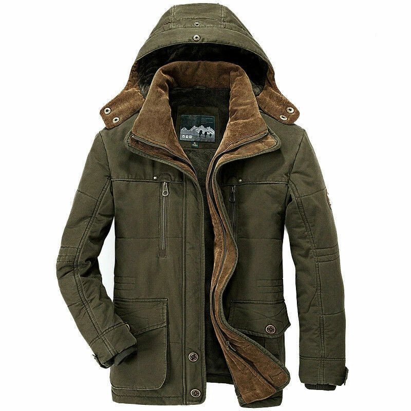 The Southern Atelier - Insulated Fleece - Lined Jacket with Detachable Hood for Cold Weather - The Southern AtelierSKU_1778870253407_96