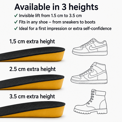 The Southern Atelier - Invisible Adjustable Height-Lift Silicone Insoles for All-Day Comfort in Most Shoes - The Southern AtelierSKU_1786565941157_784