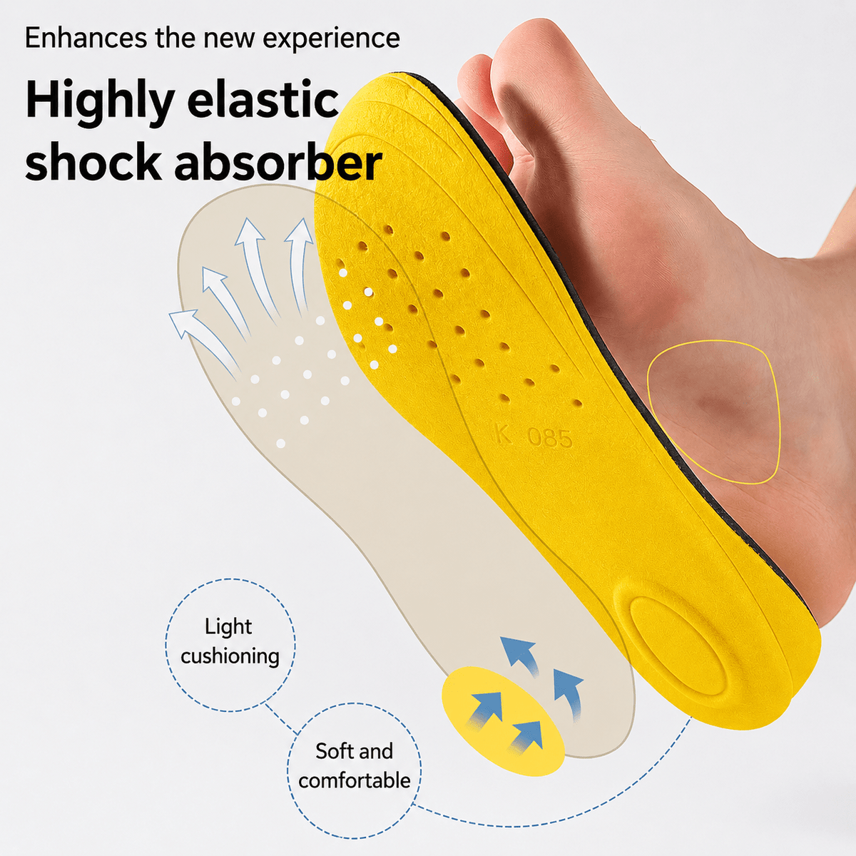 The Southern Atelier - Invisible Adjustable Height-Lift Silicone Insoles for All-Day Comfort in Most Shoes - The Southern AtelierSKU_1786565941157_784