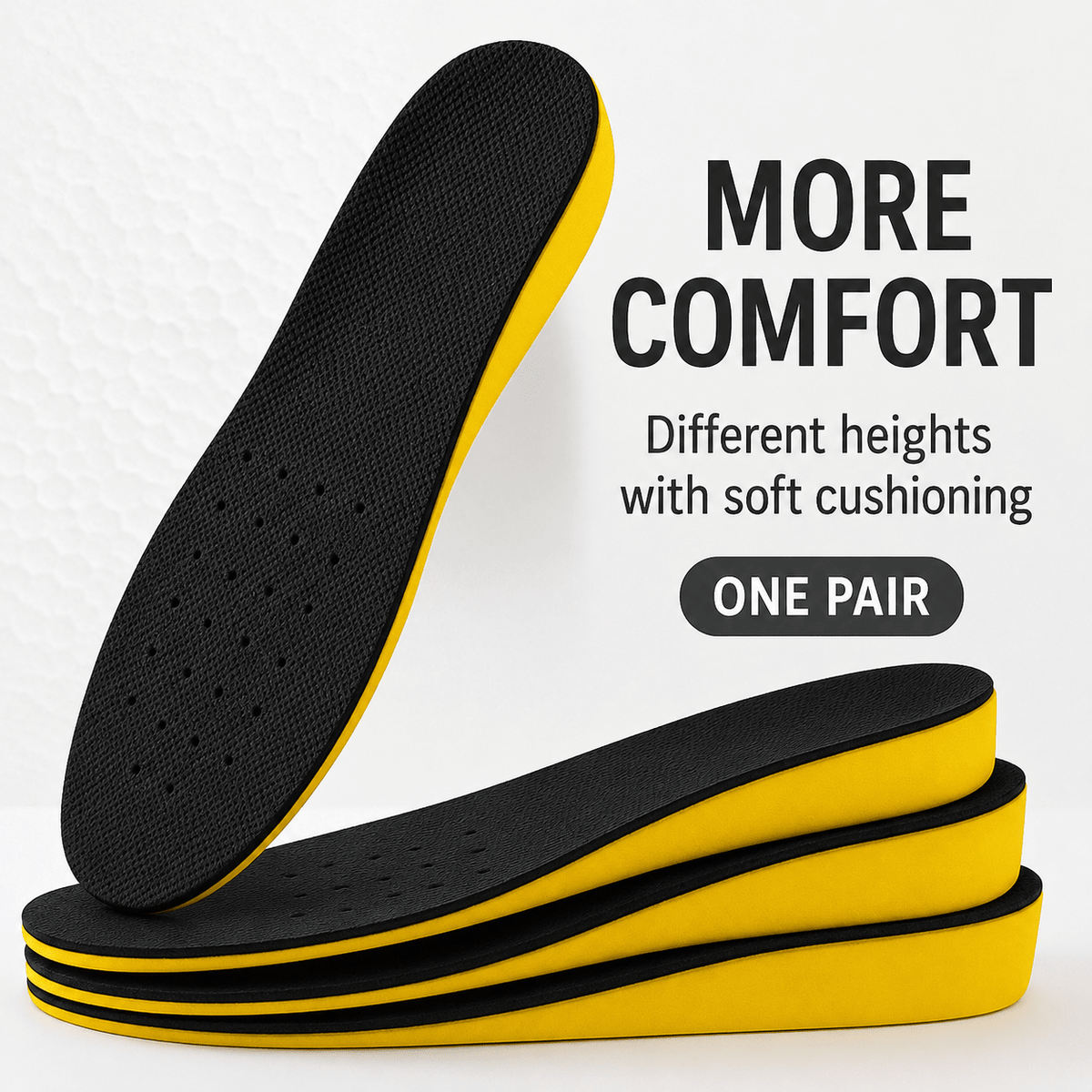 The Southern Atelier - Invisible Adjustable Height-Lift Silicone Insoles for All-Day Comfort in Most Shoes - The Southern AtelierSKU_1786565941157_784