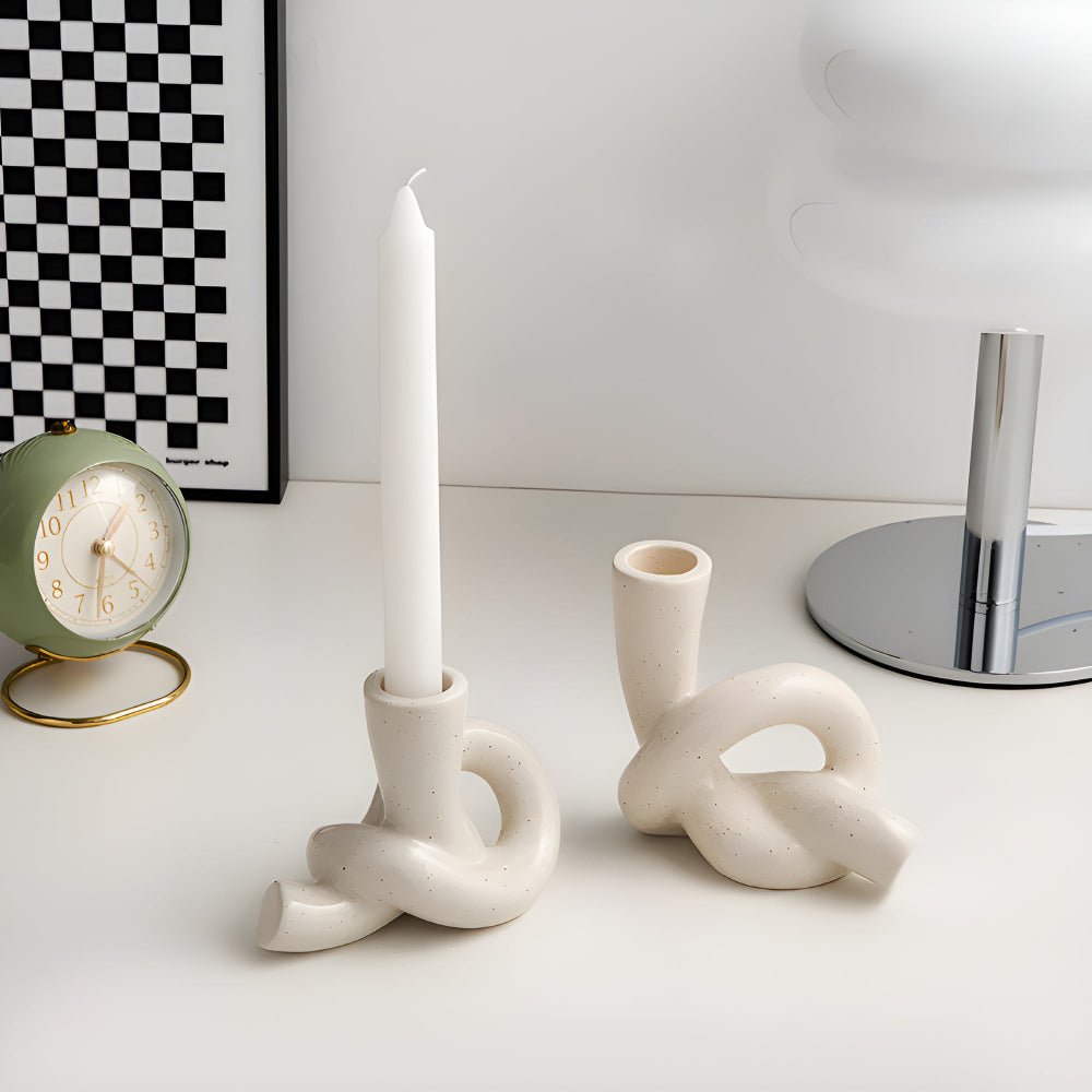 The Southern Atelier – Knot Ceramic Candle Holder - The Southern AtelierSKU_1755202230960_247