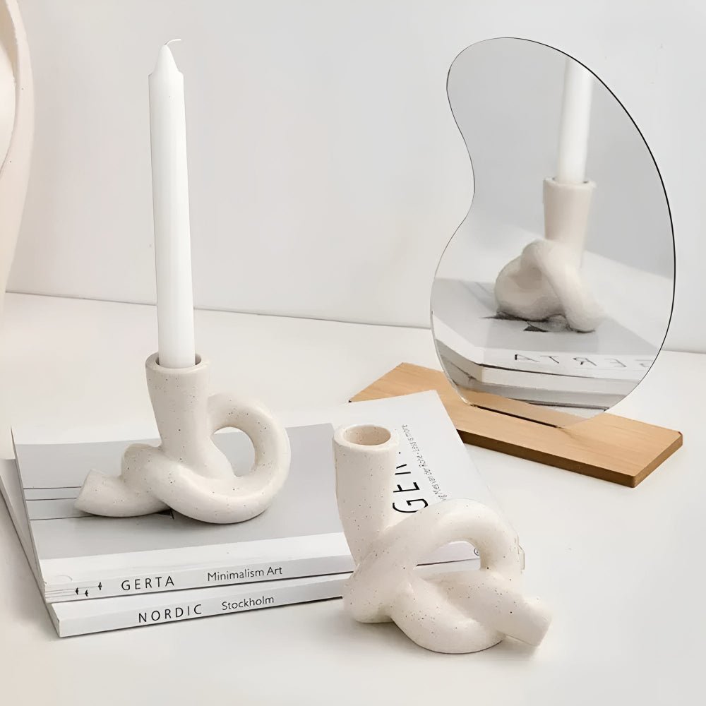 The Southern Atelier – Knot Ceramic Candle Holder - The Southern AtelierSKU_1755202230960_247