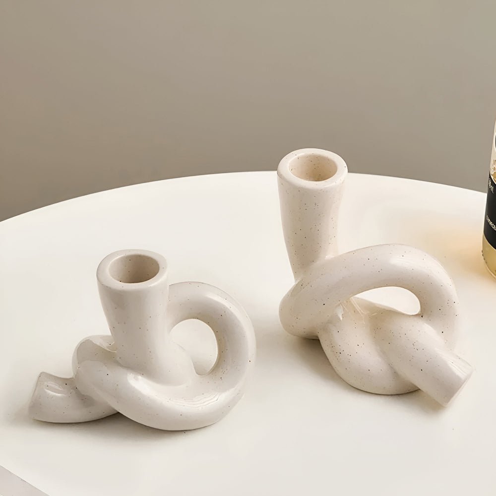 The Southern Atelier – Knot Ceramic Candle Holder - The Southern AtelierSKU_1755202230960_247