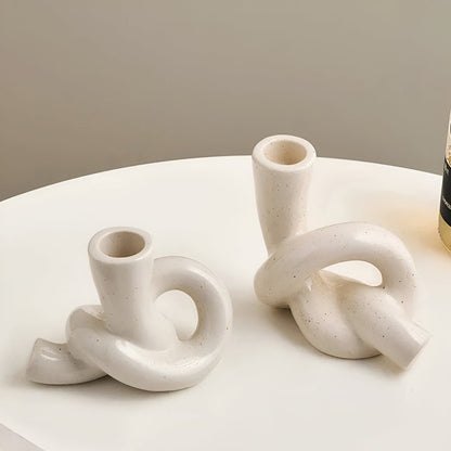 The Southern Atelier – Knot Ceramic Candle Holder - The Southern AtelierSKU_1755202230960_247