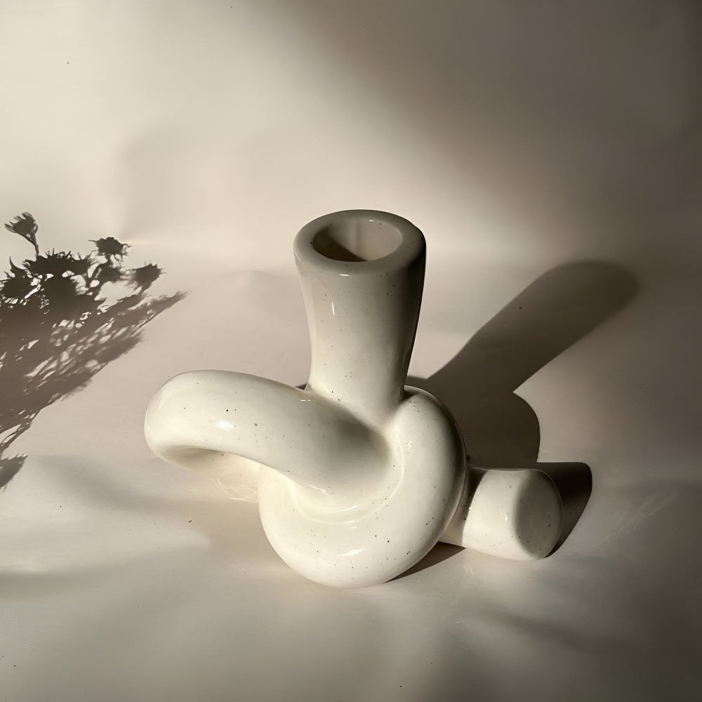 The Southern Atelier – Knot Ceramic Candle Holder - The Southern AtelierSKU_1755202230960_247