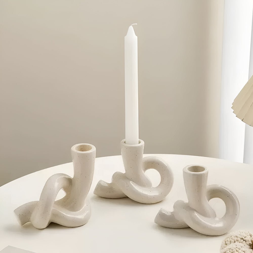 The Southern Atelier – Knot Ceramic Candle Holder - The Southern AtelierSKU_1755202230960_70