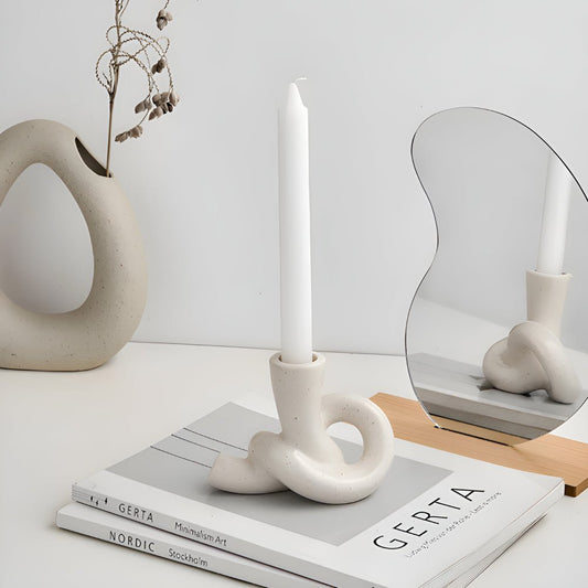 The Southern Atelier – Knot Ceramic Candle Holder - The Southern AtelierSKU_1755202230960_70