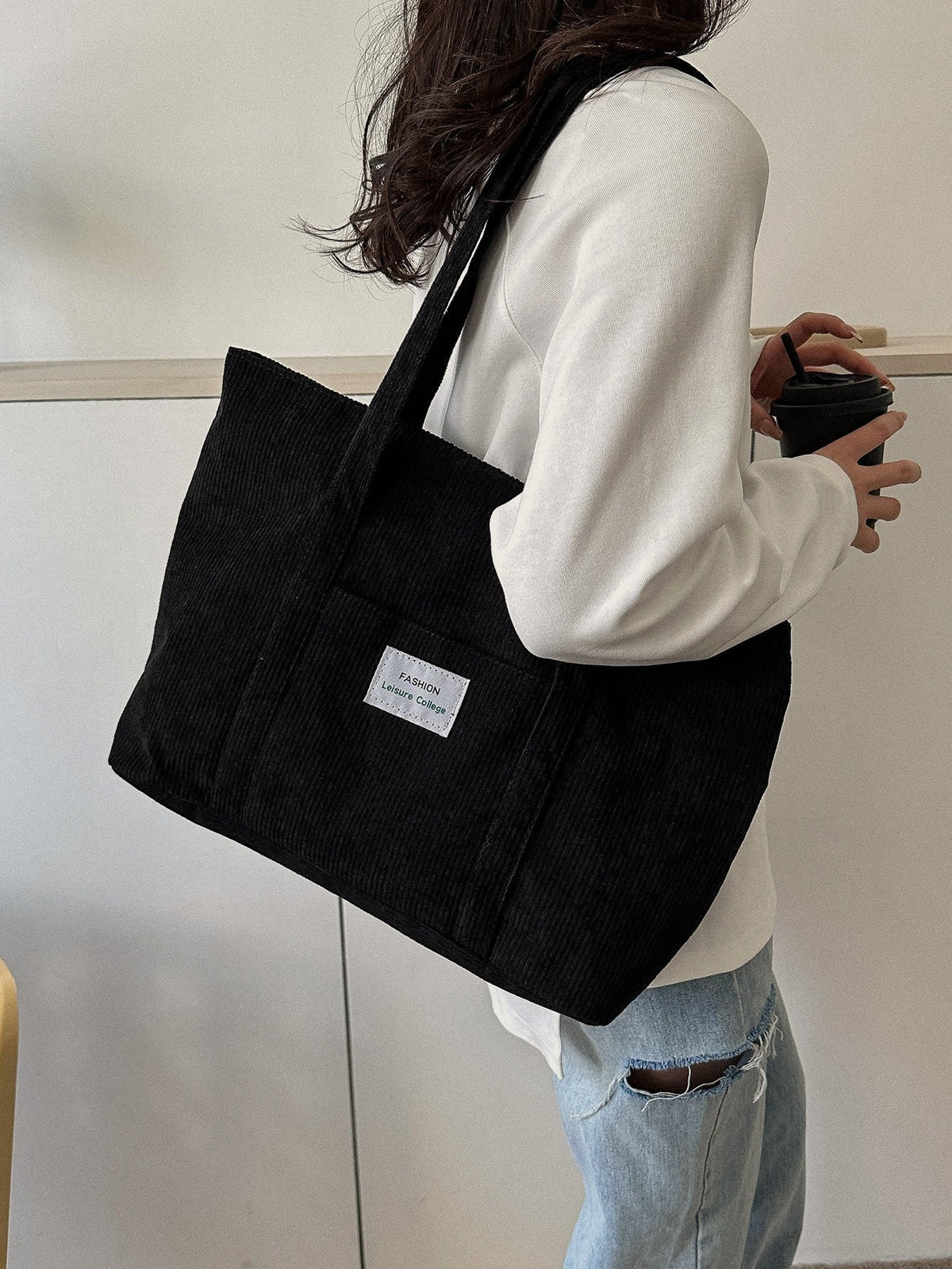 The Southern Atelier - Large Corduroy Tote Bag for Laptop, School, and Work - The Southern AtelierSKU_1786565993866_293