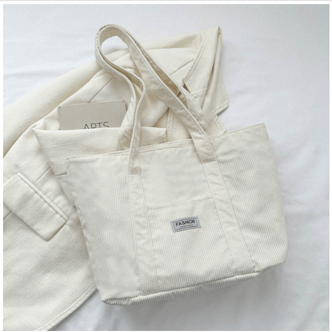 The Southern Atelier - Large Corduroy Tote Bag for Laptop, School, and Work - The Southern AtelierSKU_1786565993866_311