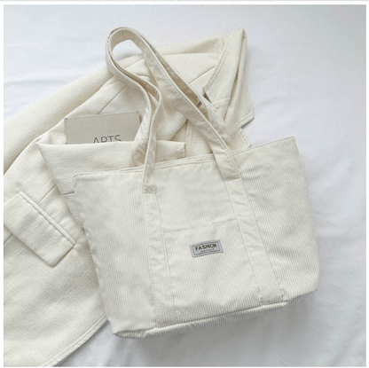 The Southern Atelier - Large Corduroy Tote Bag for Laptop, School, and Work - The Southern AtelierSKU_1786565993866_311