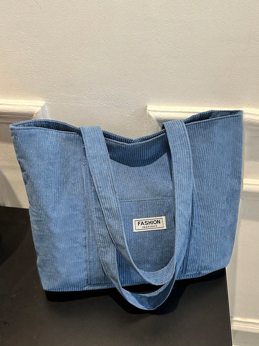 The Southern Atelier - Large Corduroy Tote Bag for Laptop, School, and Work - The Southern AtelierSKU_1786565993866_311