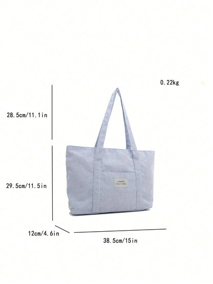 The Southern Atelier - Large Corduroy Tote Bag for Laptop, School, and Work - The Southern AtelierSKU_1786565993866_311