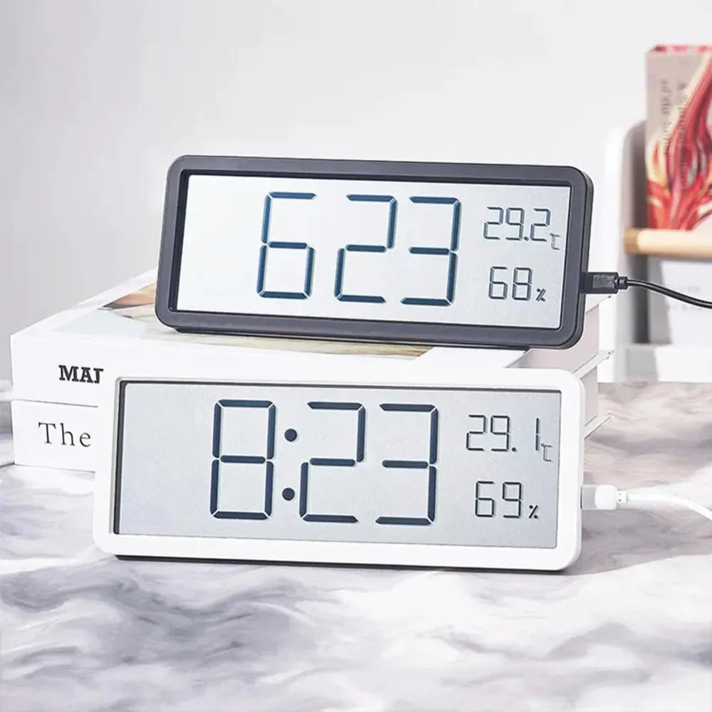 The Southern Atelier – LED Wall Clock with Temperature - The Southern AtelierSKU_1758918148340_402
