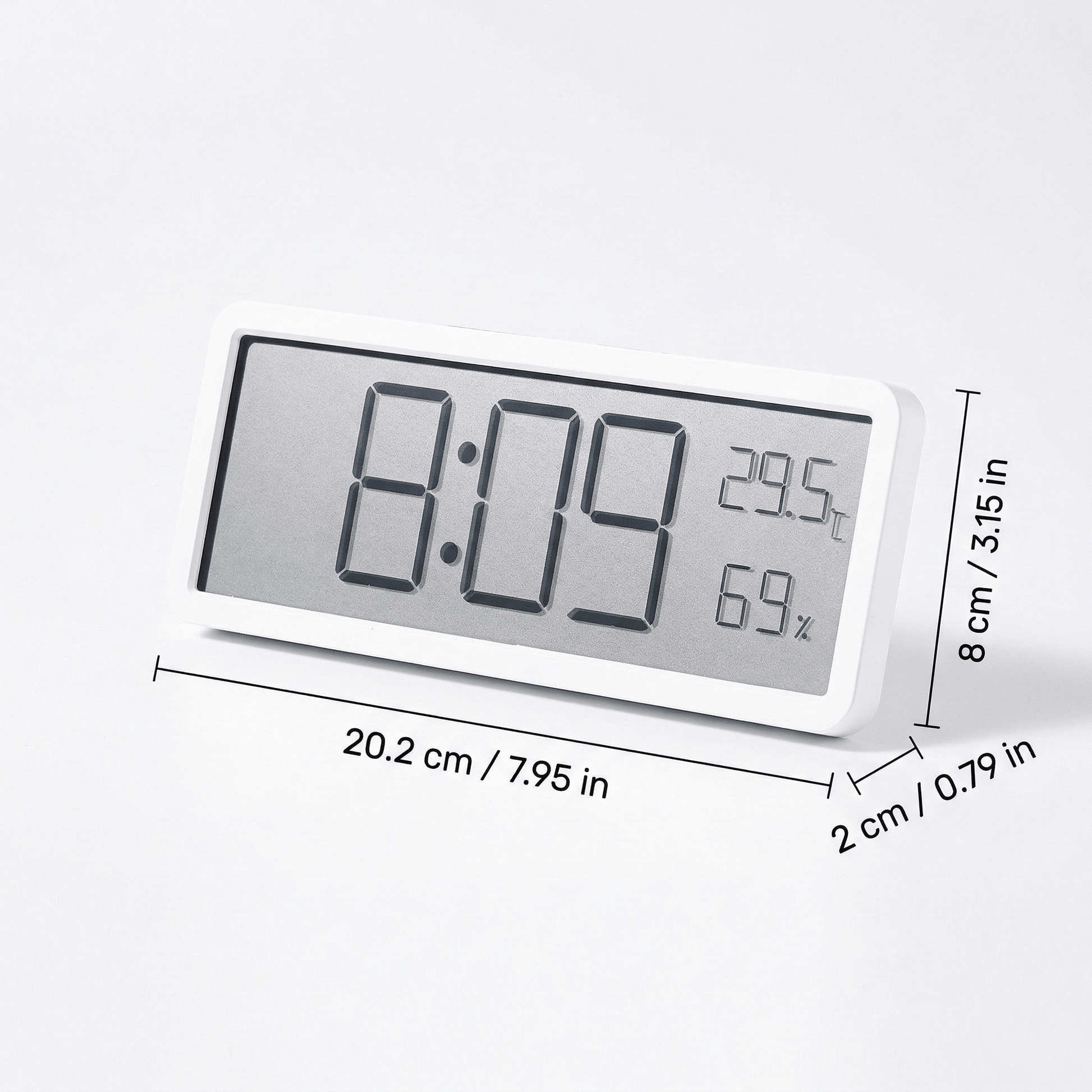 The Southern Atelier – LED Wall Clock with Temperature - The Southern AtelierSKU_1758918148340_732