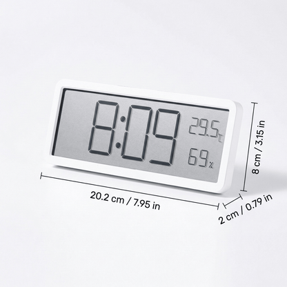 The Southern Atelier – LED Wall Clock with Temperature - The Southern AtelierSKU_1758918148340_732
