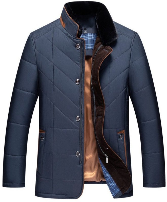 The Southern Atelier - Liddesdale Tailored Quilted Men's Jacket with Removable Faux Fur Collar - The Southern AtelierSKU_1778870112218_865