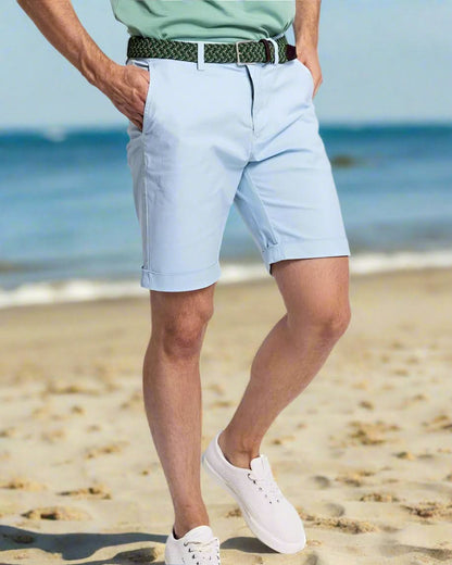 The Southern Atelier - Lima Chino Shorts in Stretch Cotton Blend for Summer Comfort - The Southern AtelierSKU_1784316909860_787